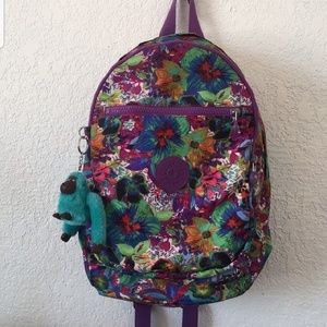 Kipling S/M Aloha Grove Challenger Backpack